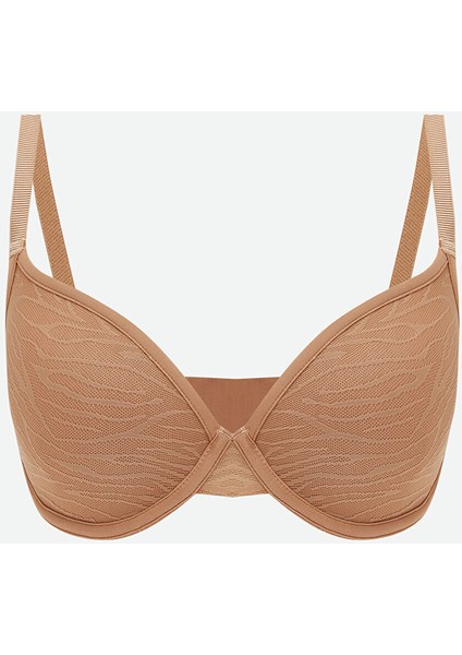 Yeni Sezon Balenli Dolgusuz Düz Tişört Sütyen