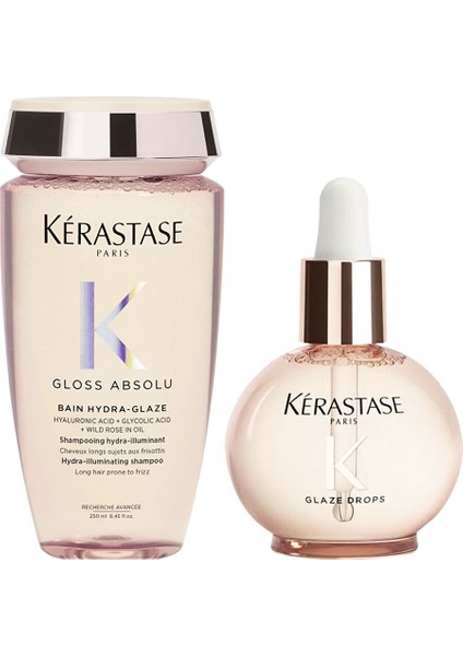 Gloss Absolu Elektriklenme Karşıtı Parlaklık Veren Şampuan 250 ml + Saç Bakım Yağı 45 ml 2'li Set