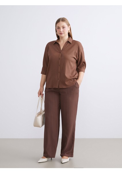 Yeni Sezon Beli Lastikli Keten Karışımlı Kadın Pantolon fiyatları