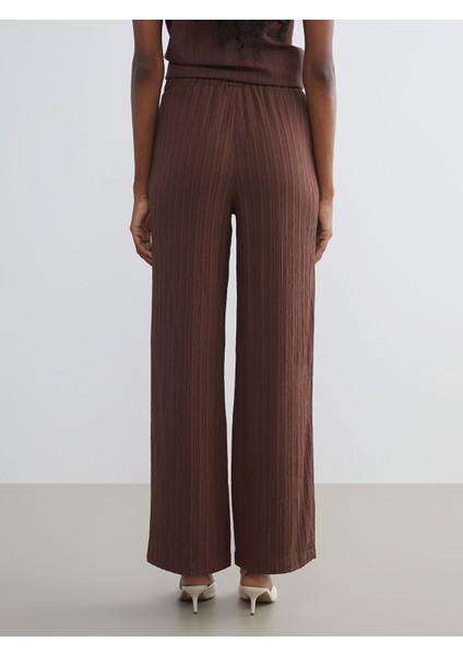 Yeni Sezon Beli Lastikli Keten Karışımlı Kadın Pantolon indirimleri