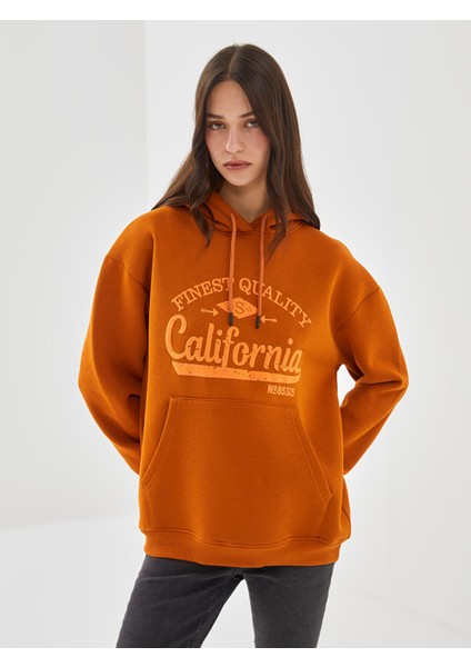 Yeni Sezon Baskılı Kadın Hoodie