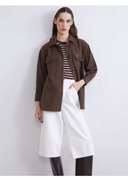 Yeni Sezon Oversize Kadın Oduncu Gömlek Ceket