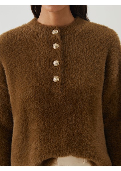 Yeni Sezon Bisiklet Yaka Kadın Triko Kazak modelleri