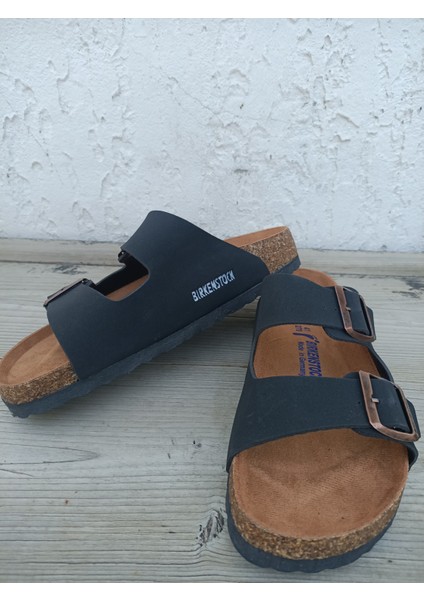 Siyah Çift Toka Terlik fiyatları