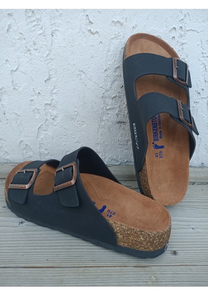 Siyah Çift Toka Terlik indirimleri