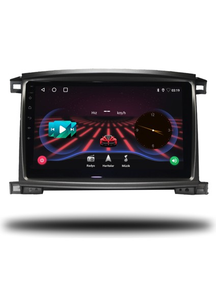 Toyota Land Cruiser Android Carplay Multimedya 2003-2007 4 GB Ram + 32 GB Hafıza + 4 Çekirdek