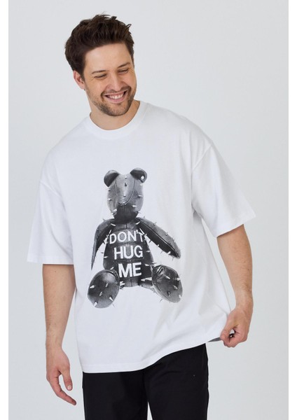 R-5860 Ayı Baskı Detaylı Süprem Tişört modelleri