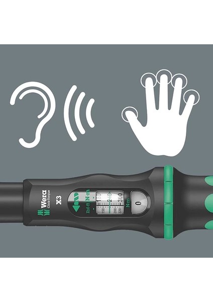 05075653001 Click-Torque x 3 Tork Anahtarı, Takma Aletleri Için, 9X12 x 20-100 Nm fırsatları