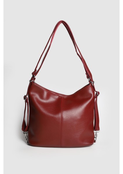 Lagraccio Paris Kadın Labe Yumuşak Deri Sırt ve Kol Çantası Bordo fiyatları