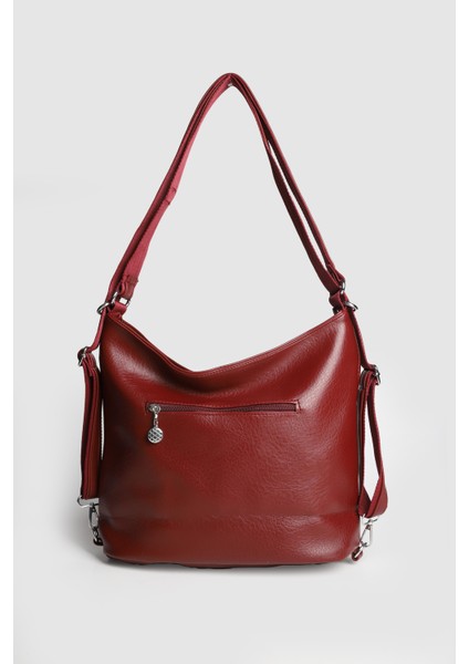 Lagraccio Paris Kadın Labe Yumuşak Deri Sırt ve Kol Çantası Bordo fırsatları