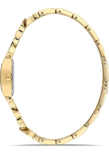 RMS.1.AG2055.04 Taşlı Tasarım Kare Kadranlı Kristal Camlı Çelik Kordon Çelik Kasa 5 Atm Suya Dayanıklı Altın Renk Kadın Kol Saati fiyatları