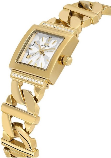 RMS.1.AG2055.04 Taşlı Tasarım Kare Kadranlı Kristal Camlı Çelik Kordon Çelik Kasa 5 Atm Suya Dayanıklı Altın Renk Kadın Kol Saati modelleri