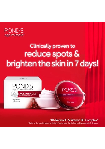 Ponds Age Miracle Wrinkle Kırışıklık Düzeltici Gündüz Kremi 50GR fiyatları