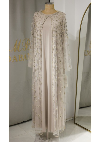 Perla 2'li Takım Taşlı Abaya