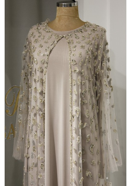 Perla 2'li Takım Taşlı Abaya fiyatları