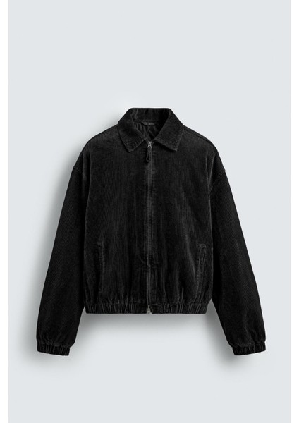 Erkek Siyah Kadife Ceket