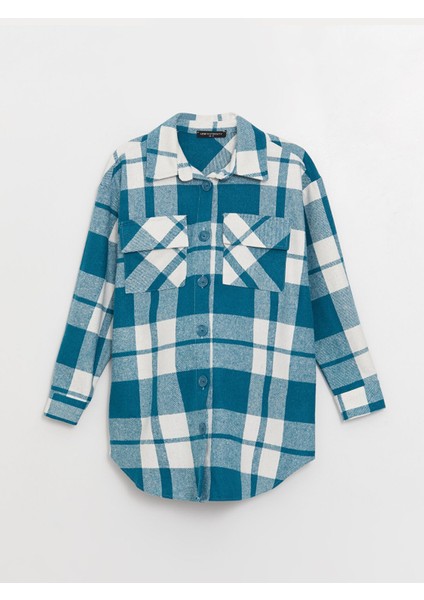 Yeni Sezon Ekose Uzun Kollu Hamile Oduncu Gömlek Ceket