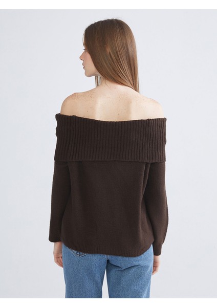 Yeni Sezon Kayık Yaka Kadın Triko Kazak fırsatları