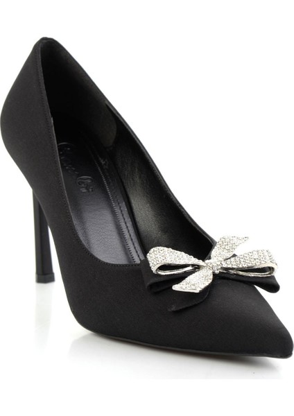 Mat Siyah Kadın Klasik Topuklu Ayakkabı K01565016138 fiyatları