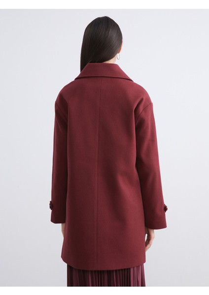 Yeni Sezon Ceket Yaka Kadın Kaşe Kaban indirimleri