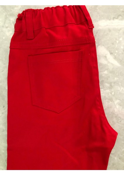 Likralı Gabardin Pantolon Kırmızı 29 Ekim 23 Nisan fiyatları