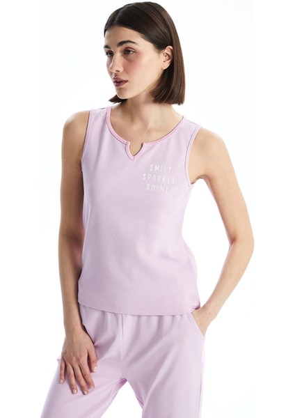 Yeni Sezon Kaçık Yaka Baskılı Kadın Pijama Takımı fiyatları