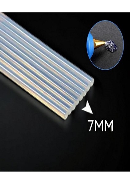 20 Adet Sıcak Ince Mum Silikon 7 mm Boy 15 cm