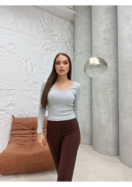 V Yaka Triko Kadın Bluz fiyatları