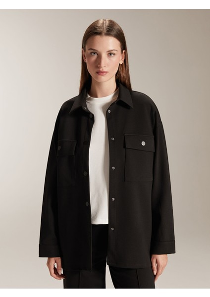 Yeni Sezon Oversize Kadın Gömlek Ceket