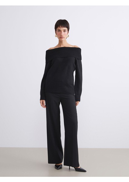 Yeni Sezon Kayık Yaka Kadın Triko Kazak fiyatları