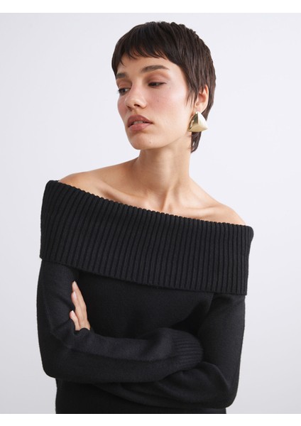 Yeni Sezon Kayık Yaka Kadın Triko Kazak modelleri