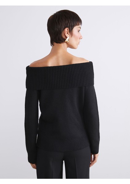 Yeni Sezon Kayık Yaka Kadın Triko Kazak fırsatları