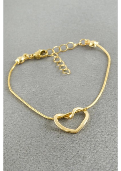 Kalp Çelik Bileklik