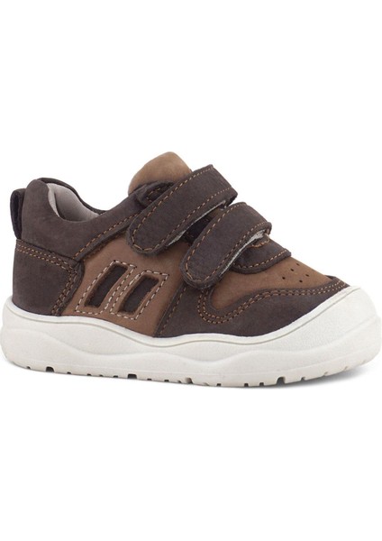 Schaggy Hakiki Deri Kahve Bebek Spor Ayakkabı