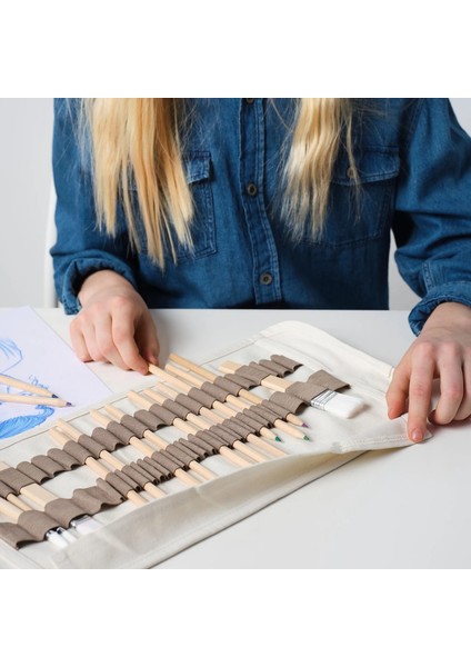 Solfagel Katlanır Kalem Kutusu Bej 46 x 21 cm indirimleri