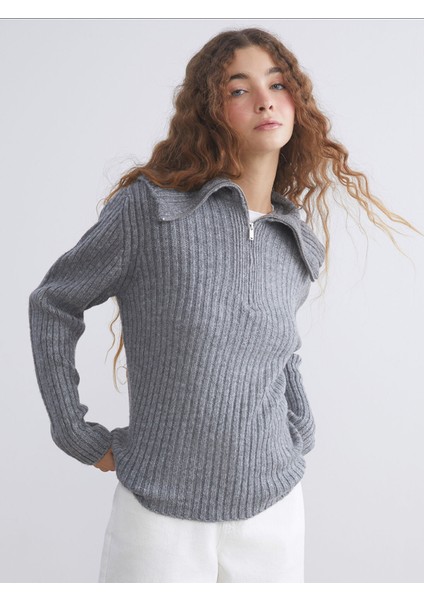 Yeni Sezon Polo Yaka Kadın Triko Kazak