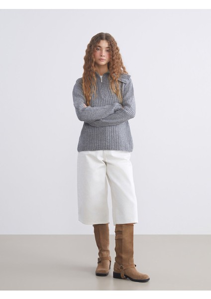 Yeni Sezon Polo Yaka Kadın Triko Kazak fiyatları