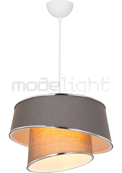 Şık Koyu Gri ve Krom Sarkıt Aydınlatma, Çok Amaçlı Kullanım Alanları Için. fiyatları