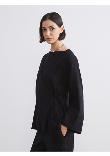 Yeni Sezon Kruvaze Yaka Dokulu Kadın Kimono