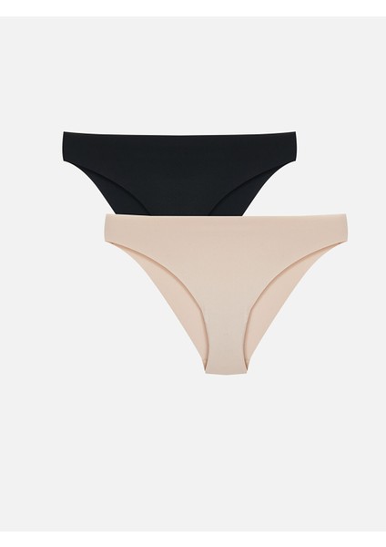 Yeni Sezon Düz Bikini Külot 2'li Paket