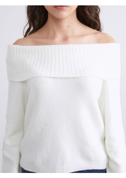 Yeni Sezon Kayık Yaka Kadın Triko Kazak modelleri