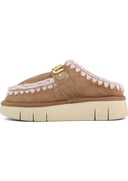 Kadın Terlik/ Panduf ( Ev ) MU.FW531001A Pkbro Mou Bounce Clog Metal Logo Beige Suede fiyatları