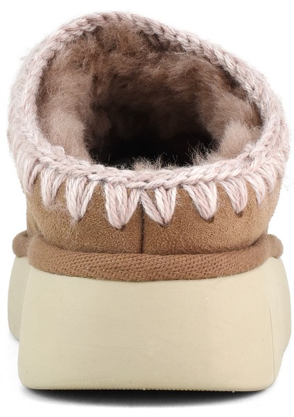 Kadın Terlik/ Panduf ( Ev ) MU.FW531001A Pkbro Mou Bounce Clog Metal Logo Beige Suede indirimleri