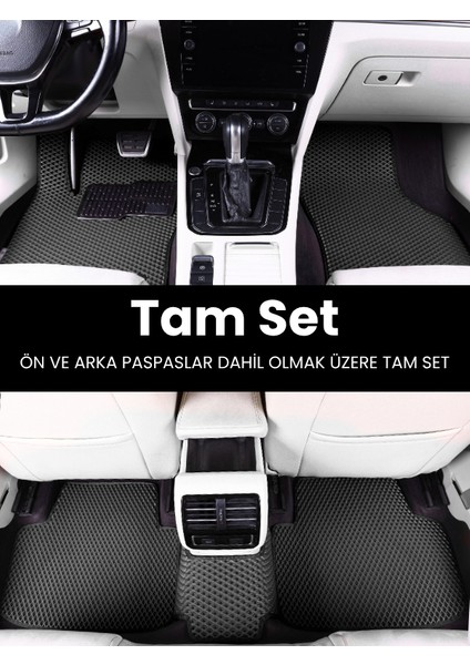 VOLKSWAGEN-TİGUAN-ALLSPACE-(2016-2023) Için Eva Iç Paspas Takımı (Metal Topukluk Dahil) fiyatları