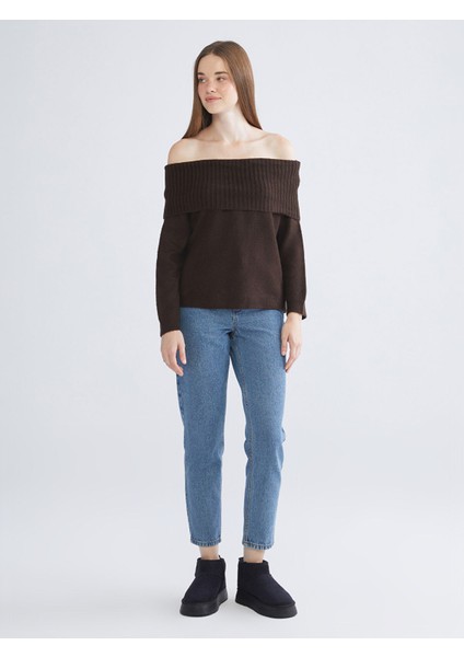 Yeni Sezon Kayık Yaka Kadın Triko Kazak fiyatları