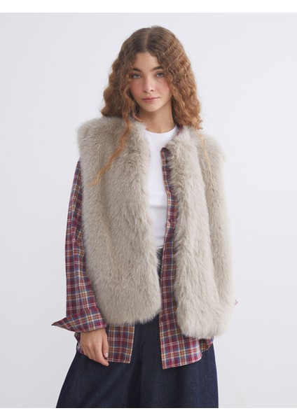 Yeni Sezon Kadın Kürk Yelek