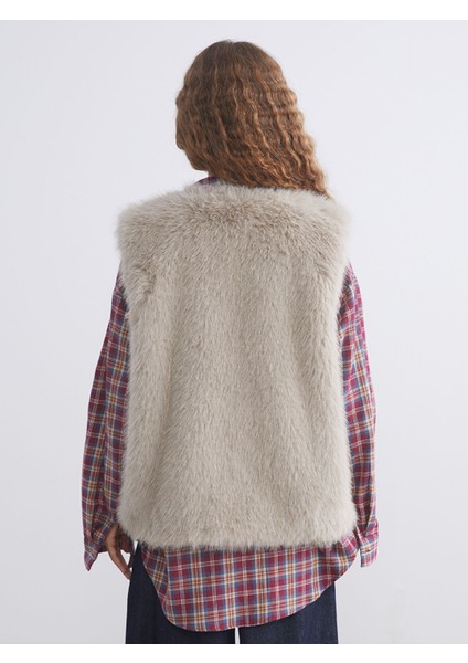 Yeni Sezon Kadın Kürk Yelek indirimleri