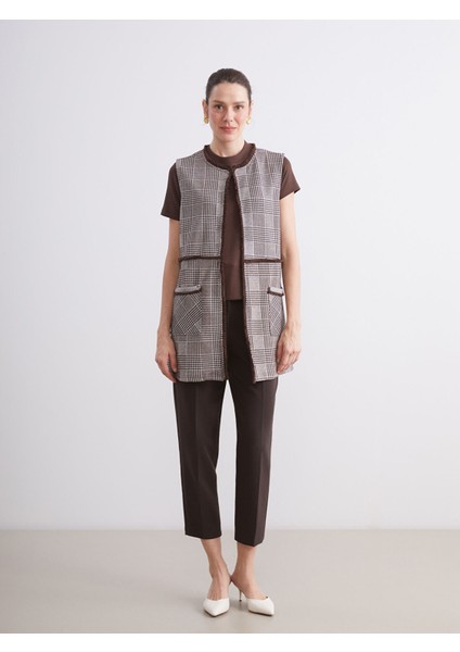 Yeni Sezon Bisiklet Yaka Ekose Kadın Yelek fiyatları