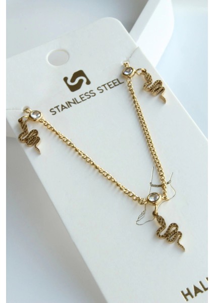 Sallantılı Yılan Model Kadın Çelik Halhal modelleri