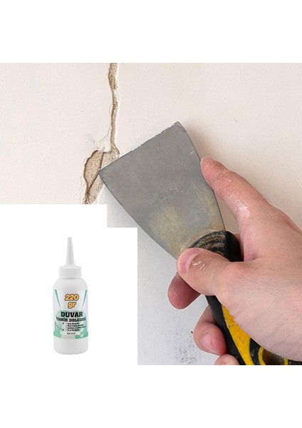 Pratik Duvar Çatlak Delik Giderici Tamir Dolgusu ( 220 gr ) Beyaz Macun Boşluk Doldurucu Onarıcı indirimleri